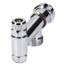 Doppel-Eckventil 3/8" Geräteventil 3/4" Schlauchanschluss Grohe 41031000 Eckfix