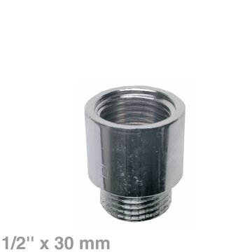 LUTH Premium Profi Parts Verlängerung 1/2"X30mm Chrom für Sanitäranwendungen