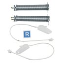 Türscharnierfedern Bosch 00754865 Farbcode Gelb mit Seilzügen für Geschirrspüler