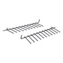 Oberkorbeinsätze für Teller kompatibel mit Bosch 12004140 in Geschirrspüler 2stk