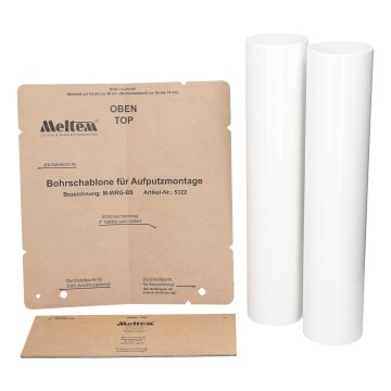 Montageset Aufputz Meltem 200371 M-Wrg-M/Mp Dn100 für Wohnraumlüfter