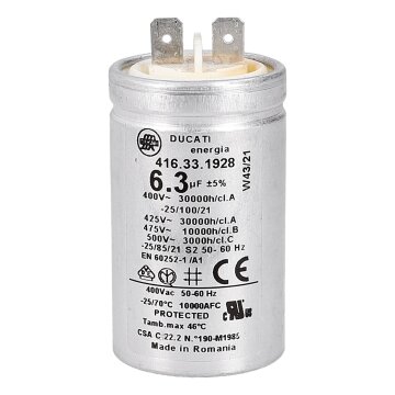 LUTH Premium Profi Parts Kondensator kompatibel mit Bosch 00604273 6,3µf 425v Ducati 416.33.19.. für Dunstabzugshaube