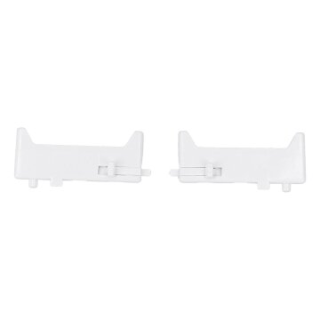 Halter Set links + rechts für Lampenabdeckung Bauknecht C00980501 in Dunstabzugshaube 2stk