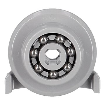 Rad für Unterkorb, Eine Stopperrolle + Rollenhalter Siemens 10014064 für Geschirrspüler