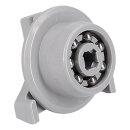 LUTH Premium Profi Parts Rad für Unterkorb, Eine Stopperrolle + Rollenhalter kompatibel mit Siemens 10014064 für Geschirrspüler