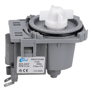 LUTH Premium Profi Parts Ablaufpumpe kompatibel mit Midea 17476000007443 für Geschirrspüler