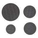 Brennerdeckel Set Matt Electrolux 4055028197 für Gaskochfeld 4stk