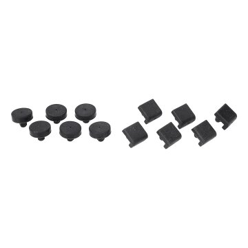 LUTH Premium Profi Parts Gummifuß Set für Muldengitter kompatibel mit Electrolux 4055328217 Auf Gaskochfeld 2x6stk