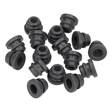 LUTH Premium Profi Parts Gummipuffer Set 9,​7x7,​5mm für Muldengitter kompatibel mit Dometic 407145215 Auf Gaskochfeld 16stk