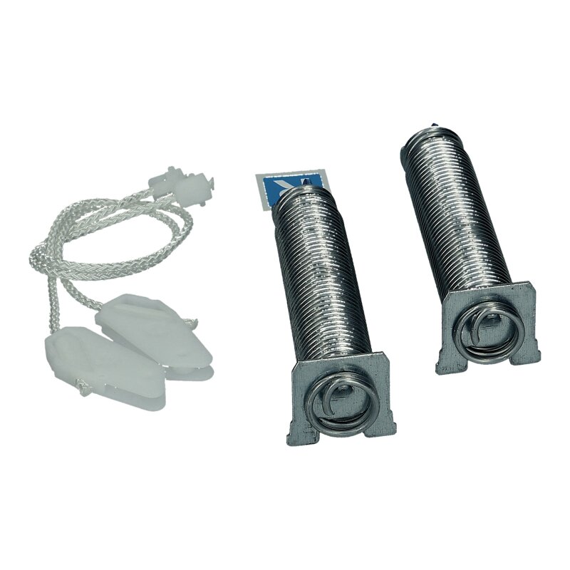 DEKAROX Türscharnierfeder Set Blau Für Bosch Siemens Geschirrspüler - 2 Federn & 2 Seilzüge, Inkl. Montageanleitung