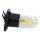 LUTH Premium Profi Parts Lampe 2w 240v mit Befestigungssockel 2x4,8mmamp kompatibel mit Bauknecht C00844875 für Mikrowelle