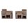 LUTH Premium Profi Parts Halter Set für Glasplatte kompatibel mit Bosch 10043885 in Mikrowelle 2stk