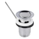LUTH Premium Profi Parts Ablaufgarnitur 1 1/4" mit Exzenter Und Stopfen Chrom für Waschbecken