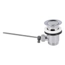 LUTH Premium Profi Parts Ablaufgarnitur 1 1/4" mit Exzenter Und Stopfen Chrom für Waschbecken