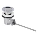 LUTH Premium Profi Parts Ablaufgarnitur 1 1/4" mit Exzenter Und Stopfen Chrom für Waschbecken