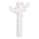 Verstellrohr 1 1/2"X40mmø mit 2 Geräteanschlüssen für Spülbeckensiphon