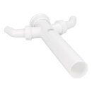 Verstellrohr 1 1/2"X40mmø mit 2 Geräteanschlüssen für Spülbeckensiphon