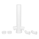 Verstellrohr 1 1/2"X40mmø mit 2 Geräteanschlüssen für Spülbeckensiphon