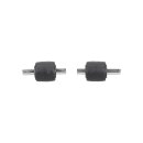 LUTH Premium Profi Parts Rollen mit Achsen kompatibel mit Bosch 10012610 für Staubsauger 2stk