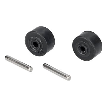 LUTH Premium Profi Parts Rad Set mit Achsen für Elektrobodendüse Kompatibel mit AEG 4055483178 an Stielstaubsauger