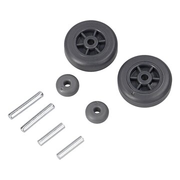 LUTH Premium Profi Parts Rad Set mit Achsen für Elektrobodendüse Kompatibel mit Hoover 49113575 0530096506 an Stielstaubsauger 2stk