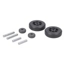 LUTH Premium Profi Parts Rad Set mit Achsen für Elektrobodendüse Kompatibel mit Hoover 49113575 0530096506 an Stielstaubsauger 2stk