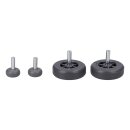LUTH Premium Profi Parts Rad Set mit Achsen für Elektrobodendüse Kompatibel mit Hoover 49113575 0530096506 an Stielstaubsauger 2stk