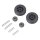 LUTH Premium Profi Parts Rad Set mit Achsen für Elektrobodendüse Kompatibel mit Hoover 49113575 0530096506 an Stielstaubsauger 2stk
