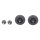 LUTH Premium Profi Parts Rad Set mit Achsen für Elektrobodendüse Kompatibel mit Hoover 49113575 0530096506 an Stielstaubsauger 2stk