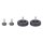 LUTH Premium Profi Parts Rad Set mit Achsen für Elektrobodendüse Kompatibel mit Hoover 49113575 0530096506 an Stielstaubsauger 2stk