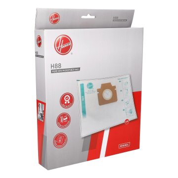 LUTH Premium Profi Parts Filterbeutel Kompatibel mit Hoover H88 Pureepa 5,0l 35602717 für Bodenstaubsauger 4stk