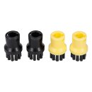 LUTH Premium Profi Parts Aufsatzdüsen kompatibel mit Kärcher 2.863-264.0 Bluparts Rundbürstenset 4stk für Dampfreiniger Dampfbügelstation