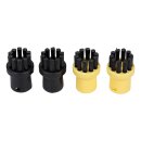 LUTH Premium Profi Parts Aufsatzdüsen kompatibel mit Kärcher 2.863-264.0 Bluparts Rundbürstenset 4stk für Dampfreiniger Dampfbügelstation