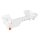 LUTH Premium Profi Parts Rollmuldenhalter (Weiß) kompatibel mit Ecovacs 201-2441-0428 für Staubsauger-Roboter