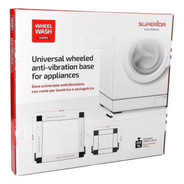 LUTH Premium Profi Parts Unterbausockel Ausziehbar mit Rollen kompatibel mit Superior Supslw003 für Waschmaschine