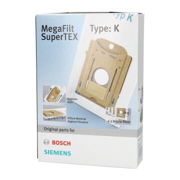 Bosch Siemens Staubsaugerbeutel Filterbeutel Staubsauger 00468265 468265 Typ K
