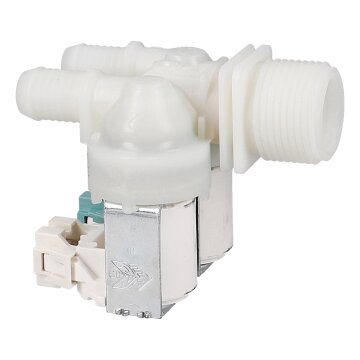 Magnetventil 2fach 180° 11,5mm+14,0mmø Passend für Zanussi 1249471051 in Waschmaschine