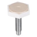 LUTH Premium Profi Parts Fuß Verstellbar Vorne kompatibel mit Bauknecht C00592385 für Waschmaschine