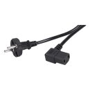 LUTH Premium Profi Parts Stromkabel schwarz Kompatibel mit Ecovacs 201-2488-05A0 für Staubsauger-Roboter