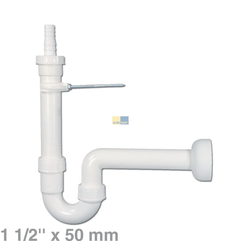 Product Image for Siphon 1 1/2" x 50mm weiß Ablaufgarnitur Viega Waschmaschine Spülmaschine Geräteanschluss