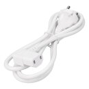 LUTH Premium Profi Parts Stromkabel weiß Kompatibel mit Ecovacs 201-2488-0586 für Staubsauger-Roboter