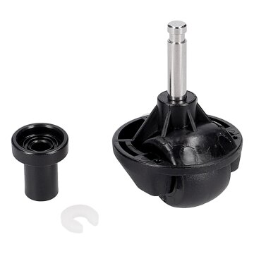 LUTH Premium Profi Parts Lenkrad / Universalrad Kompatibel mit Ecovacs 201-G005-0029 für Staubsauger-Roboter