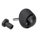 LUTH Premium Profi Parts Lenkrad / Universalrad Kompatibel mit Ecovacs 201-G005-0029 für Staubsauger-Roboter