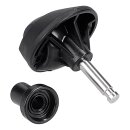 LUTH Premium Profi Parts Lenkrad / Universalrad Kompatibel mit Ecovacs 201-G005-0029 für Staubsauger-Roboter