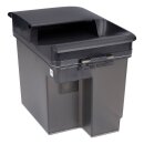 LUTH Premium Profi Parts Schmutzwassertank (schwarz) Kompatibel mit Ecovacs 201-L001-0093 für Staubsauger-Roboter