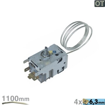 Thermostat 077B2289 Danfoss 1100mm Kapillarrohr 4x6,3mm AMP