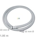 Ablaufschlauch gerade/gerade 22/22mmØ 1,95m