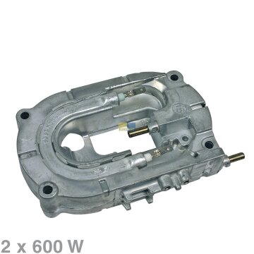 DeLonghi Heizelement 2x600W 230V DeLonghi 5513227941 für Kaffeeautomat Thermoblock Heizung Durchlauferhitzer Esam EX:1 und Lattissima Ø 5mm