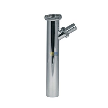 Verstellrohr 1 1/4"x32mm mit Geräteanschluss chrom für Waschbeckensiphon Alternative