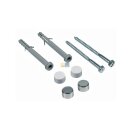 Befestigungssatz für Stand-WC weiß chrom 22507 6